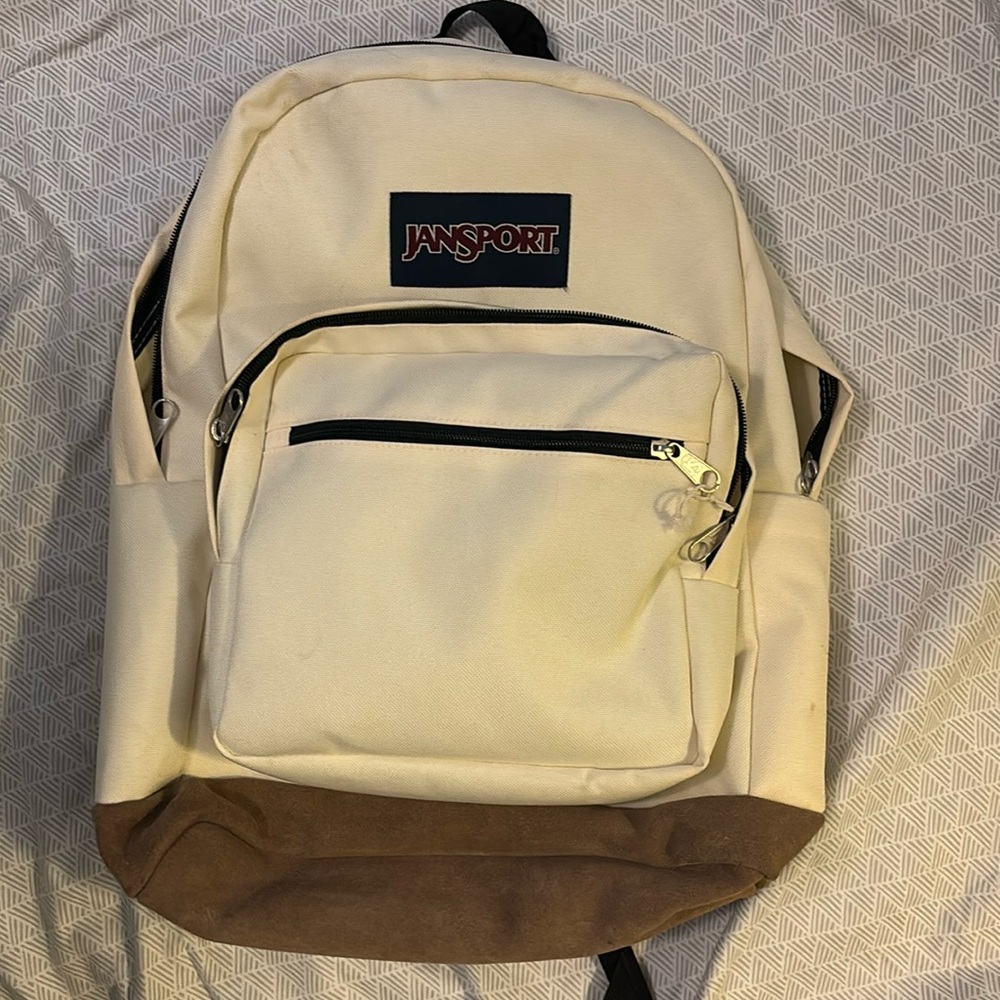 Cream jansport backpack never used
